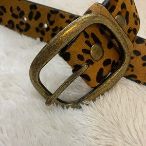 Cheetah print belt